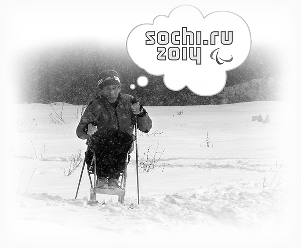 Николай Гусев выходит на лыжню с любую погоду...